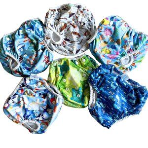 Bundle of Reusable Baby Toddler Swim Diapers